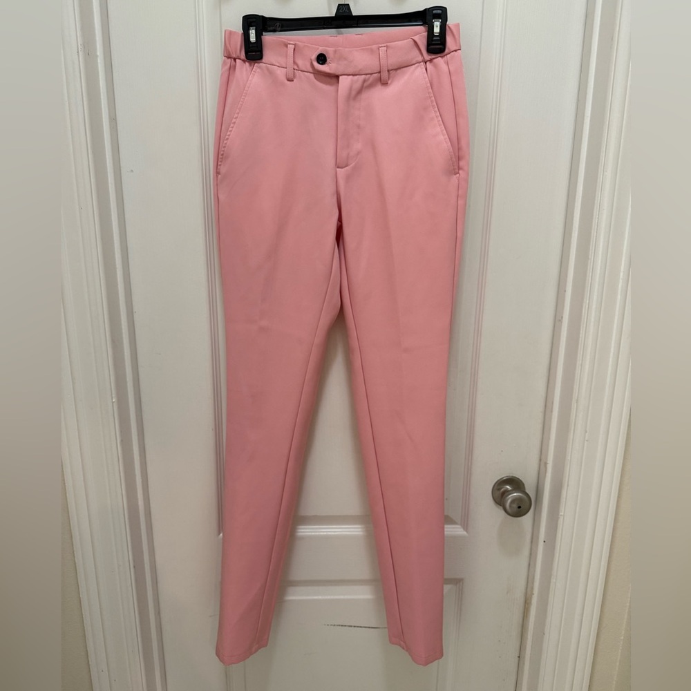 Men's Pink Slim Dress Pants 28 x32